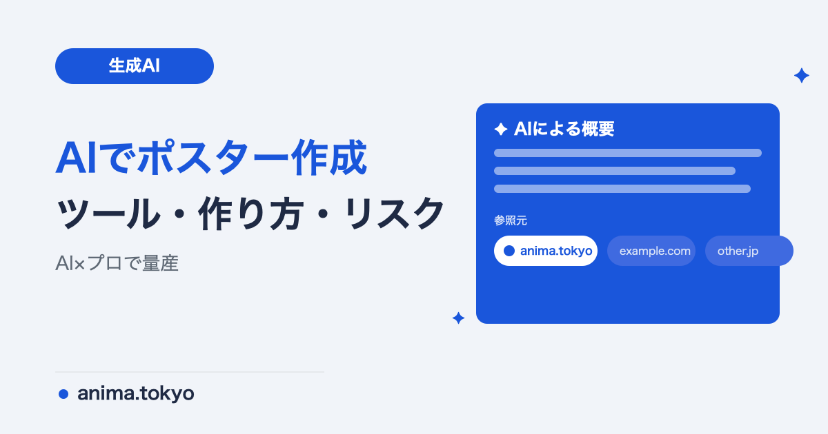 AIでポスターを作る方法｜おすすめツール・作り方と炎上・著作権の注意点【2026】